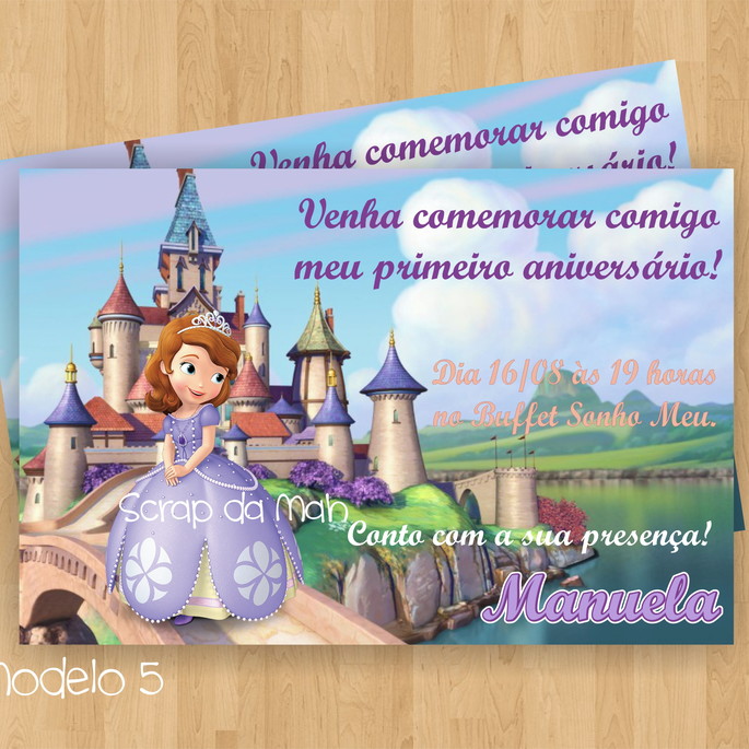 Imagem 5 - CONVITE PRINCESINHA SOFIA