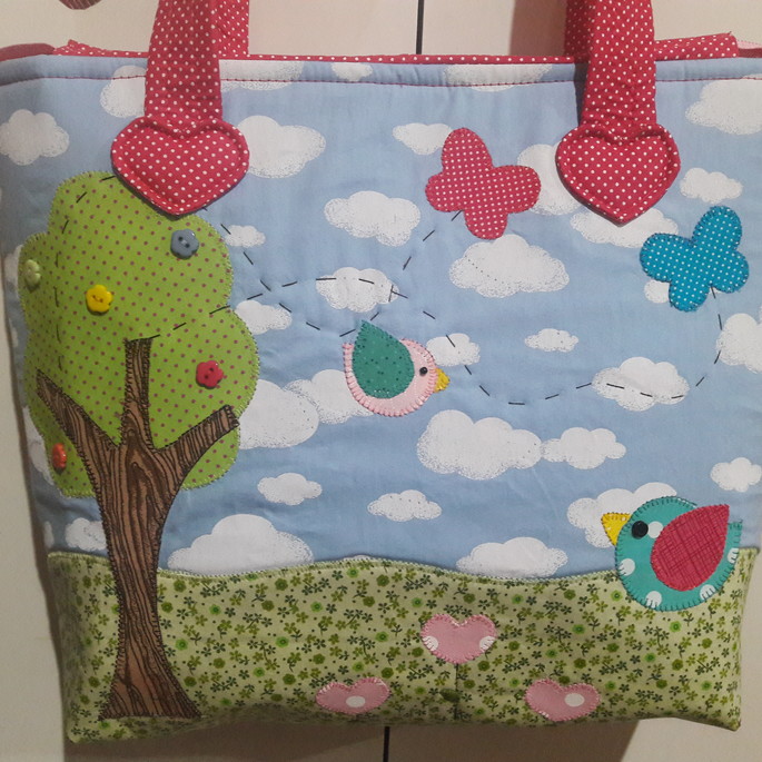 Imagem 1 - bolsa em patchwork