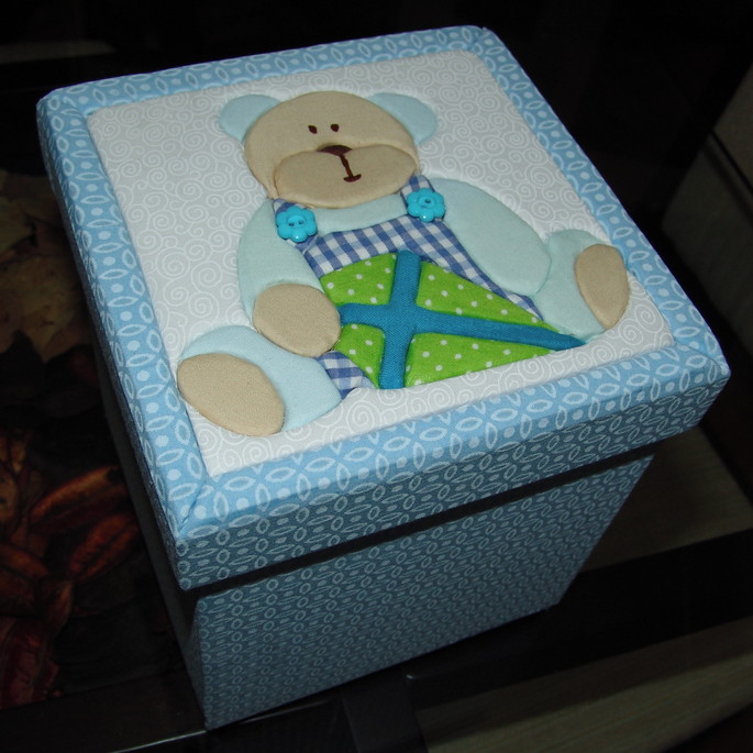 Imagem 2 - Caixa Patchwork Ursinho
