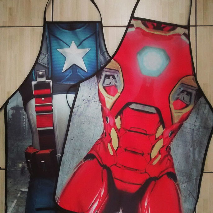 Imagem 1 - Avental Personalizado: Ironman X Capitan