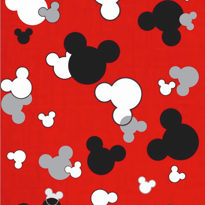 Imagem 1 - Papel de parede Disney Mickey Mouse Red