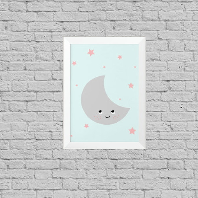 Imagem 1 - Quadro infantil lua