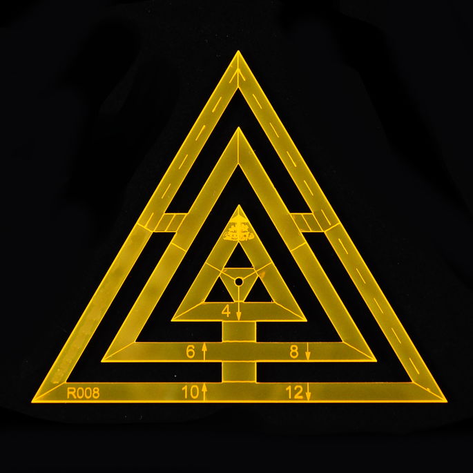 Imagem 1 - Régua Patchwork Triângulo 12cm