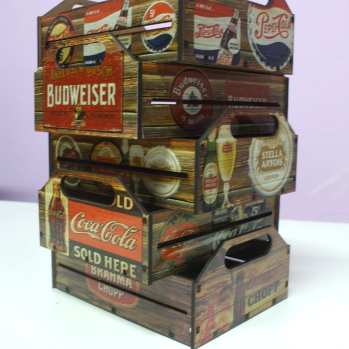 Imagem 3 - Caixote Médio mdf - Vintage Retrô