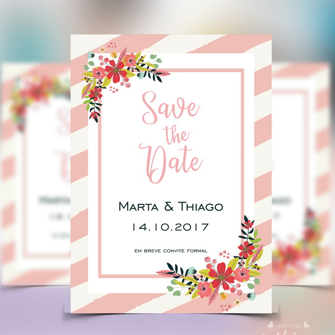 Imagem 1 - Save the Date - 10 x 15 cm