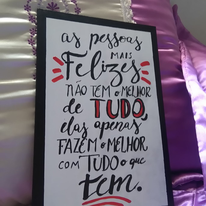 Imagem 1 - Quadro com frase