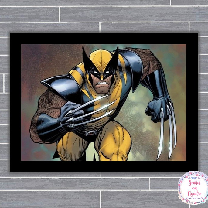 Imagem 1 - QUADRO COM MOLDURA WOLVERINE
