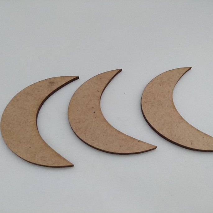 Imagem 1 - Aplique Lua em MDF - 5cm