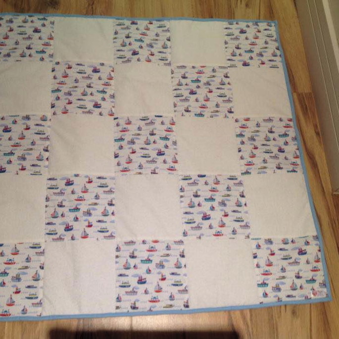 Imagem 1 - Manta de bebê em patchwork