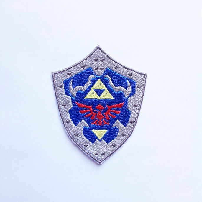 Imagem 1 - Patch Bordado Escudo Hylian - The Legend of Zelda