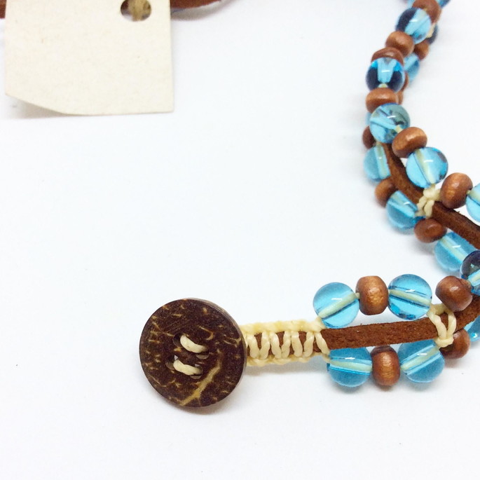 Imagem 3 - Pulseira em Macramé com Murano