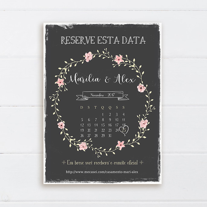 Imagem 1 - Save the Date Digital