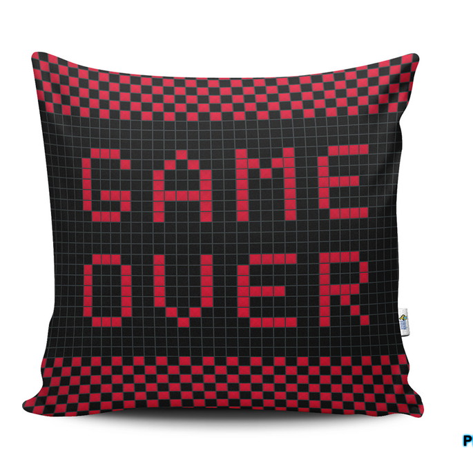 Imagem 1 - Almofada 40x40 Game Over Game Geek Nerd