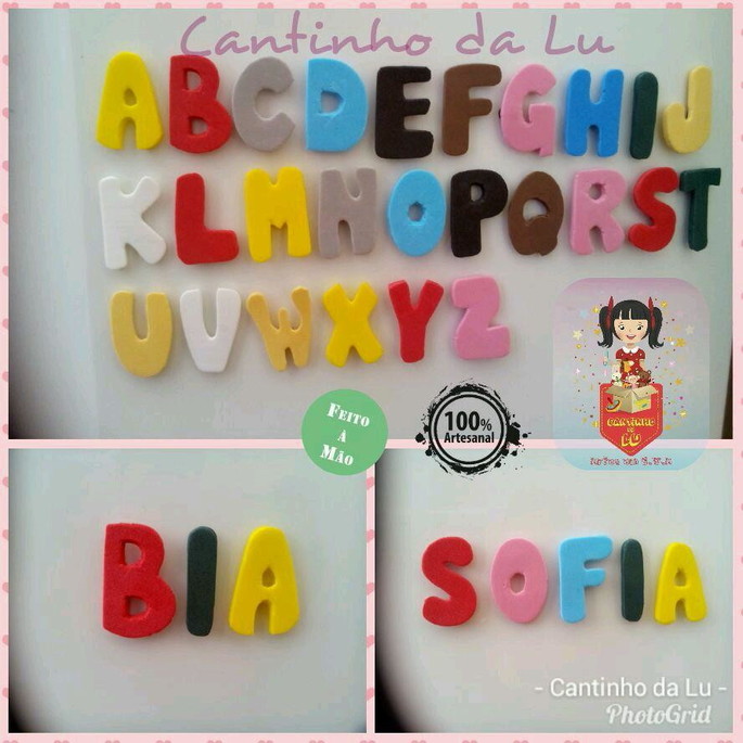 Imagem 1 - Mini Alfabeto e Números com Ímã