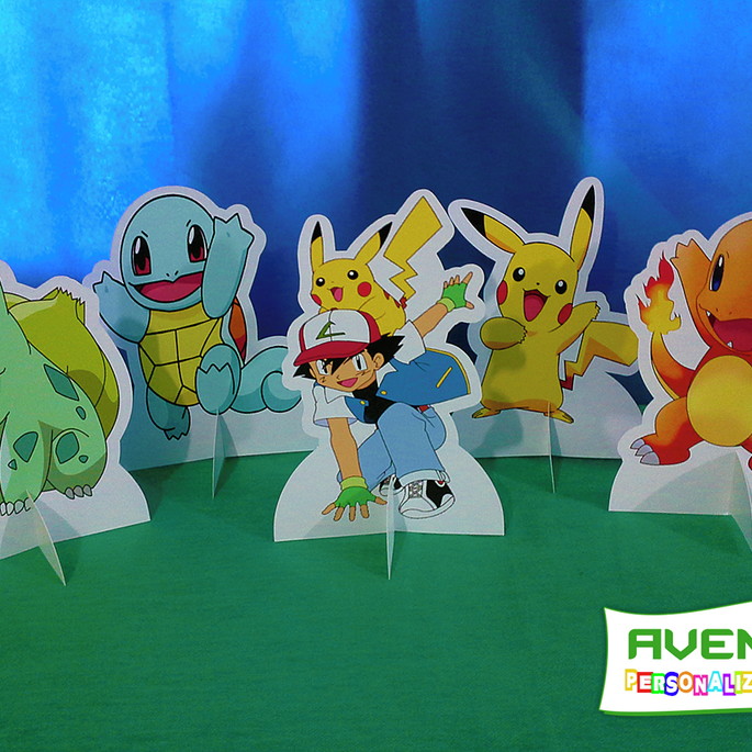 Imagem 1 - Kit com 05 Display de Mesa Pokémon