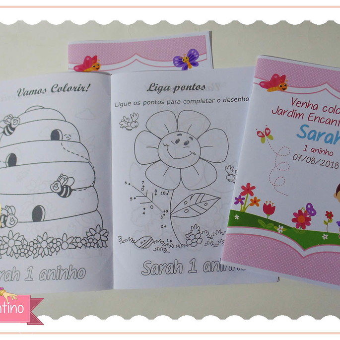 Imagem 2 - Kit Livro de Colorir + giz de cera