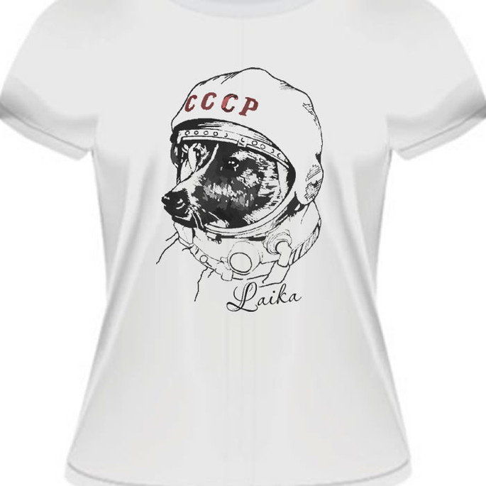 Imagem 1 - Camiseta Laika Espaço Lua Geek Nerd