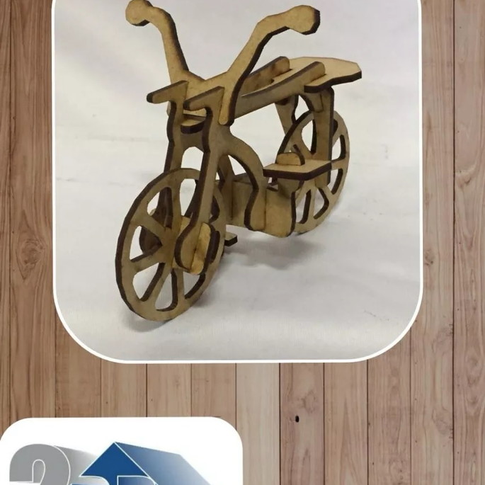 Imagem 1 - Bicicleta Puzzle 3d Miniatura