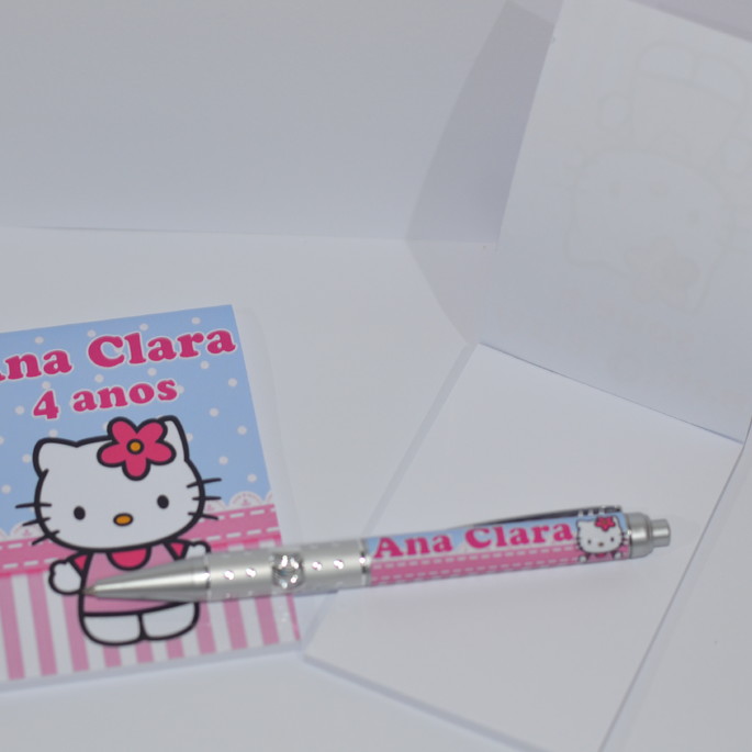 Imagem 2 - Bloquinho Personalizado com Caneta Hello Kitty