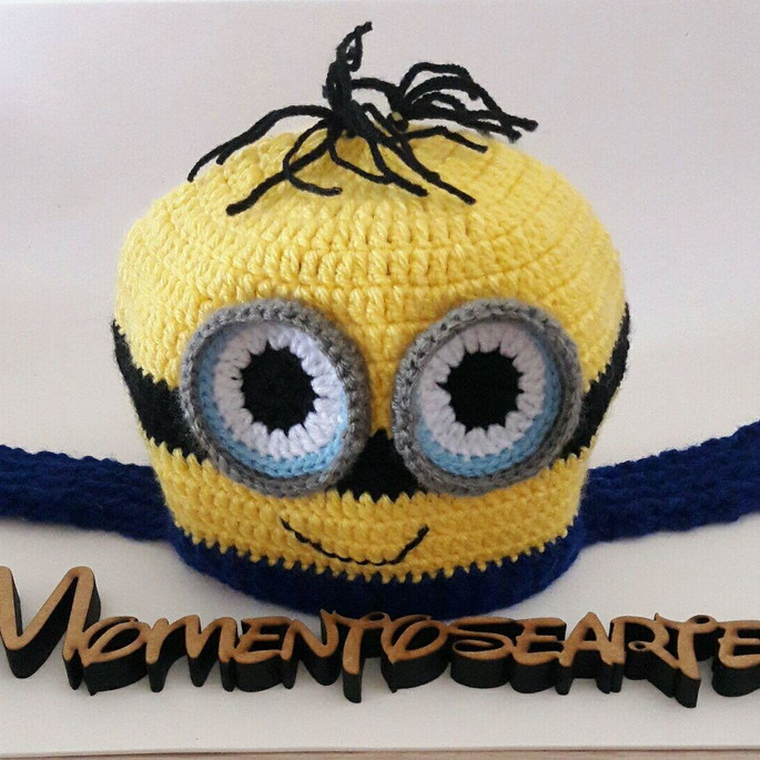 Imagem 3 - Touca de Croche Minion