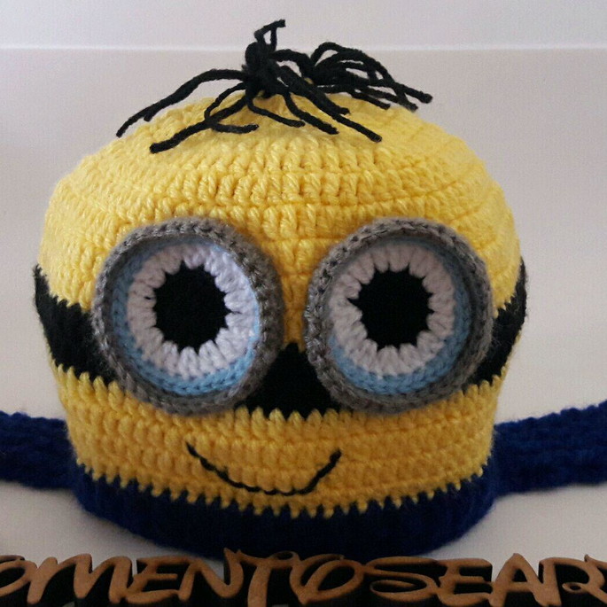 Imagem 4 - Touca de Croche Minion