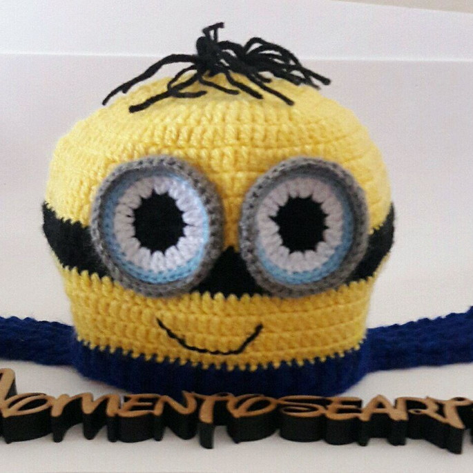 Imagem 3 - Touca de Croche Minion e Cachecol Gola