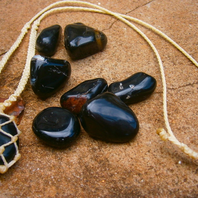 Imagem 2 - Colar com Onix + Macramê com ou sem pedrinhas |