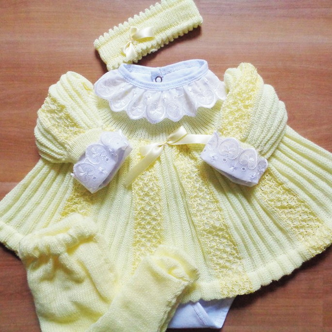 Imagem 2 - VESTIDO COM CALÇA E TIARA + BODY GOLINHA BORDADO INGLES