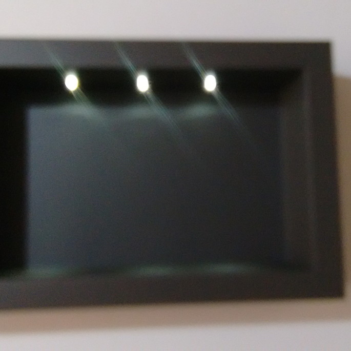 Imagem 1 - NICHO RETANGULAR PRETO COM LED
