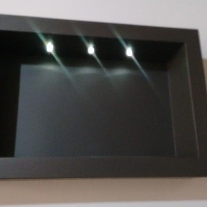 Imagem 2 - NICHO RETANGULAR PRETO COM LED
