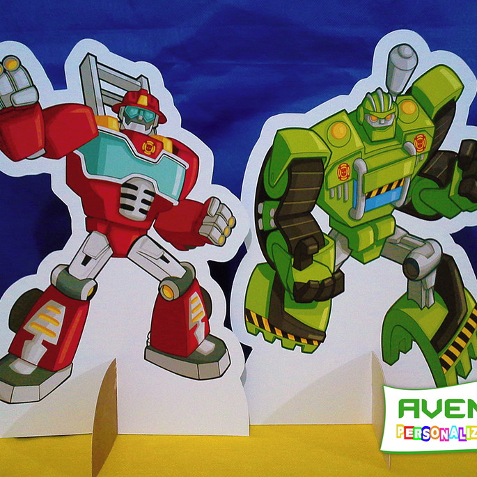 Imagem 4 - Kit com 06 Display de Mesa dos Transformers Rescue Bots