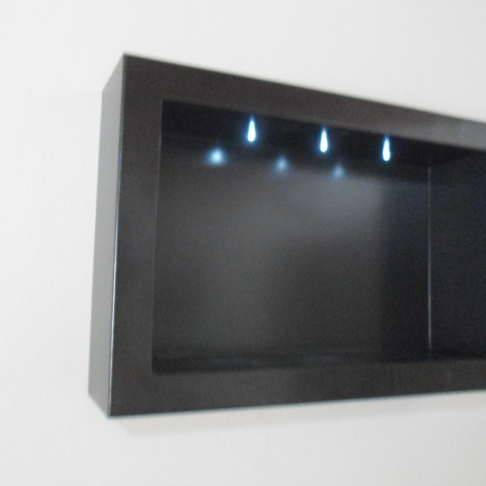 Imagem 2 - NICHO RETANGULAR PRETO COM LED