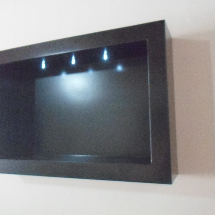 Imagem 3 - NICHO RETANGULAR PRETO COM LED