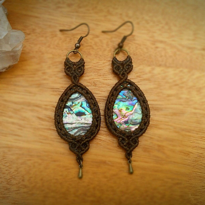 Imagem 2 - Brincos com conchas Abalone