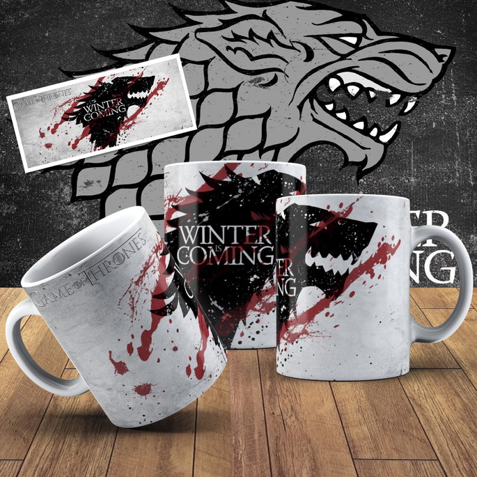 Imagem 1 - Caneca Game Of Thrones Winter Is Coming Caneca Geek