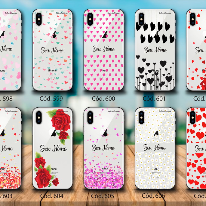 Imagem 1 - Capinha Capa Case Celular Personalizada Com Nome Linha 4