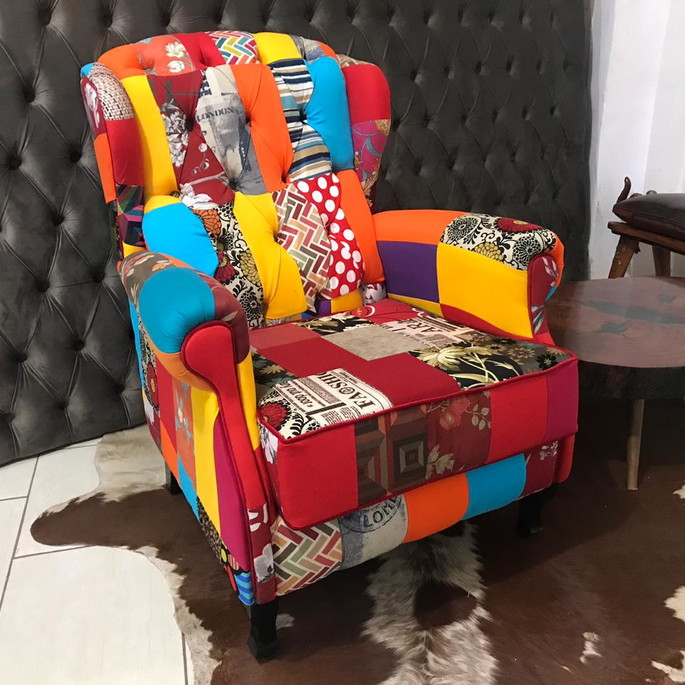 Imagem 1 - Poltrona Berger Em Patchwork