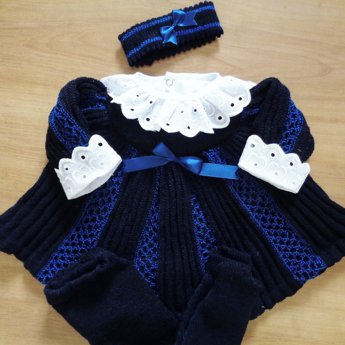 Imagem 2 - VESTIDO COM CALÇA E TIARA + BODY GOLINHA BORDADO INGLES