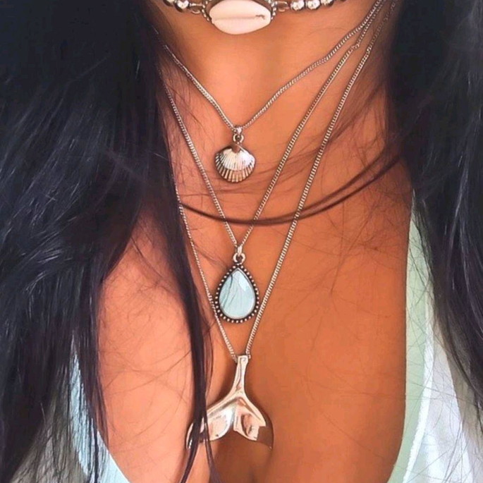 Imagem 1 - Chocker Búzios + Colar Triplo