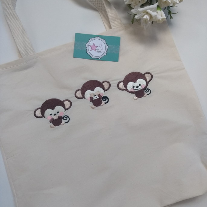 Imagem 2 - Ecobag Macaquinhos