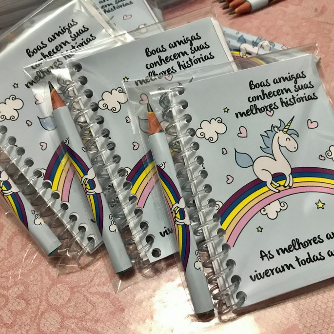 Imagem 3 - Caderninho Unicórnio com Mini Lápis