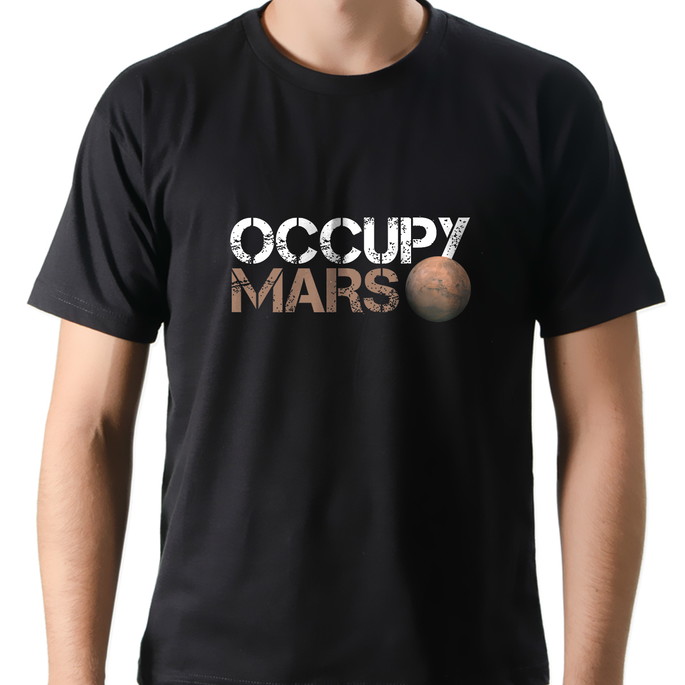 Imagem 1 - Camiseta Camisa Geek Nerd Occupy Mars 100% Marte Algodão