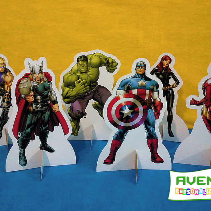 Imagem 1 - Display de Mesa Vingadores (kit com 06)