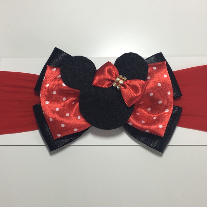 Imagem 2 - Faixa de cabelo Minnie com renda