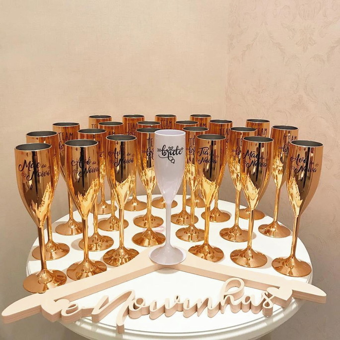 Imagem 1 - Kit Taças Metalizadas Despedida de Solteira