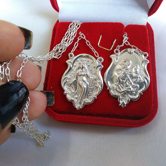 Imagem 3 - Escapulário de Prata Iemanjá e Ogun