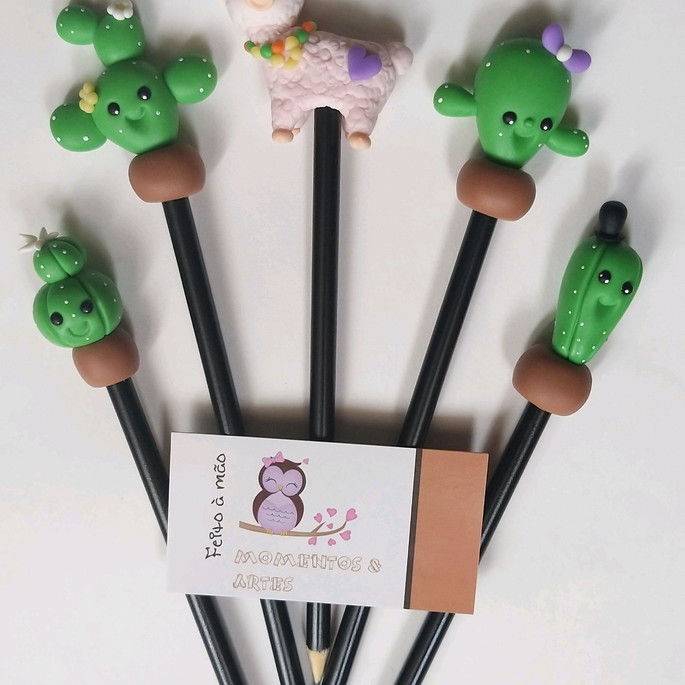 Imagem 3 - Lapis com ponteiras cactos e ilhama