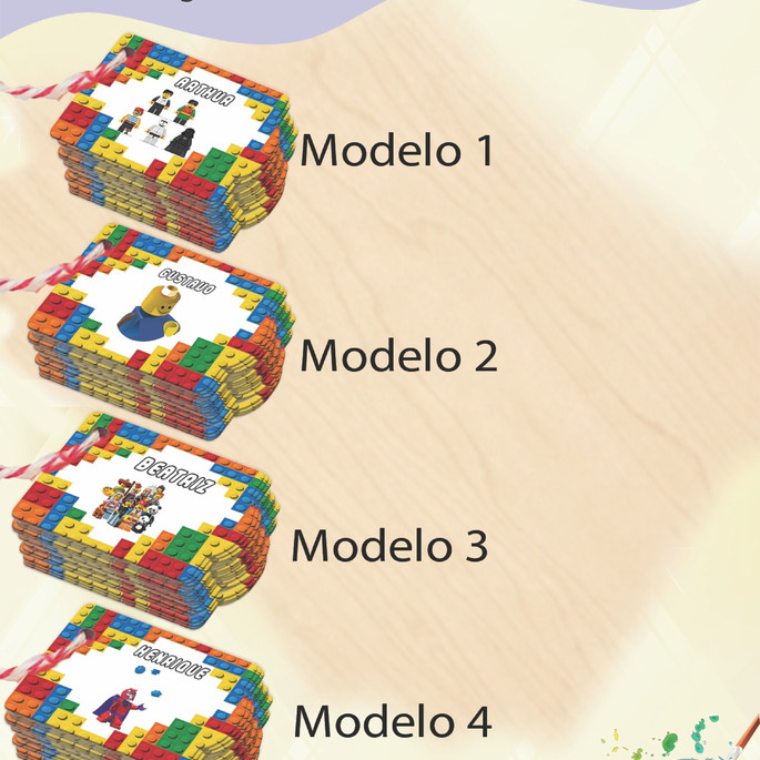 Imagem 1 - Tag Especial(com Cordão)-lego