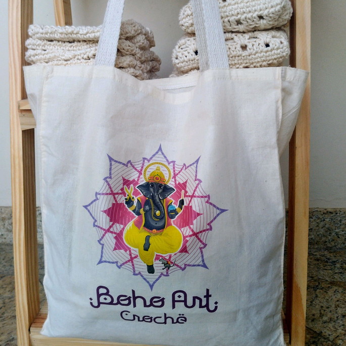 Imagem 2 - Kit Ecobag Boho Art Crochê