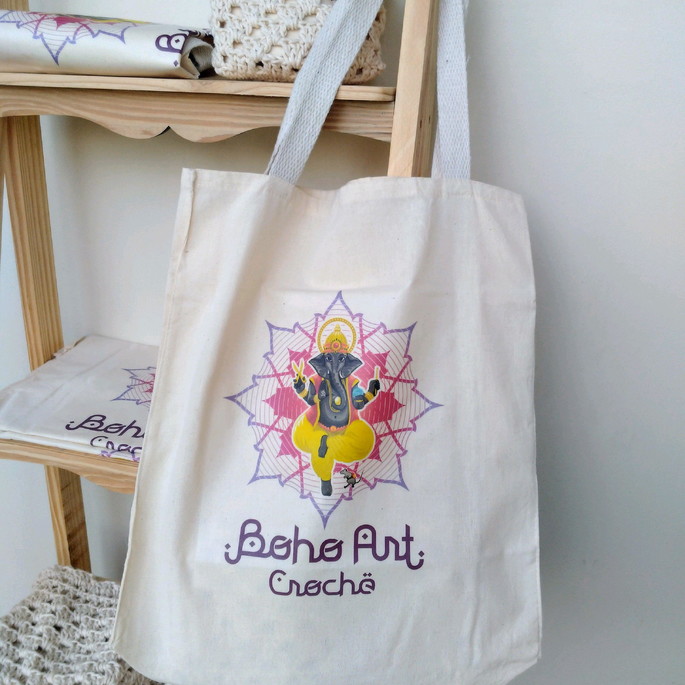 Imagem 4 - Kit Ecobag Boho Art Crochê